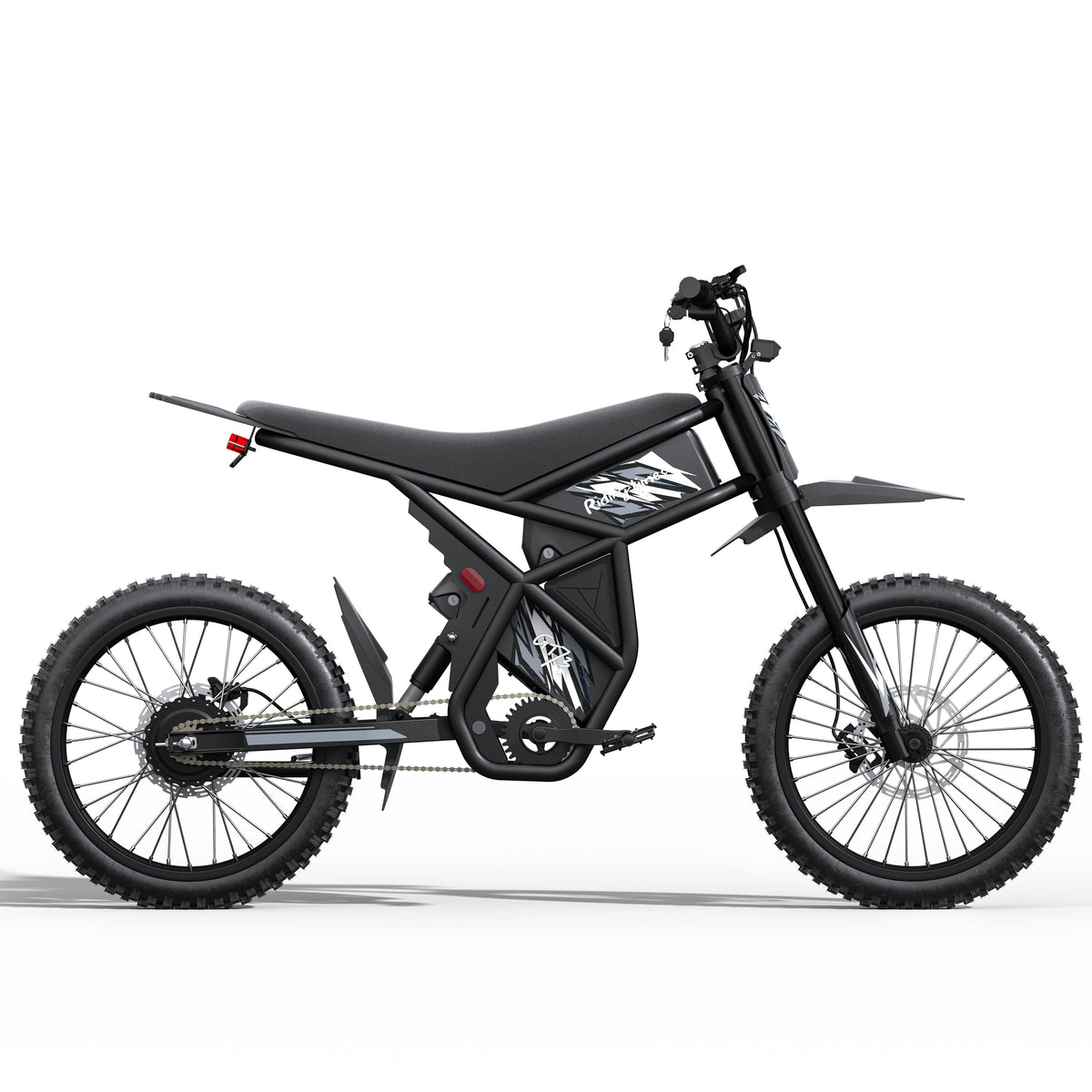 Riding Times GT73 moto électrique off-road 2000 W — vue coté