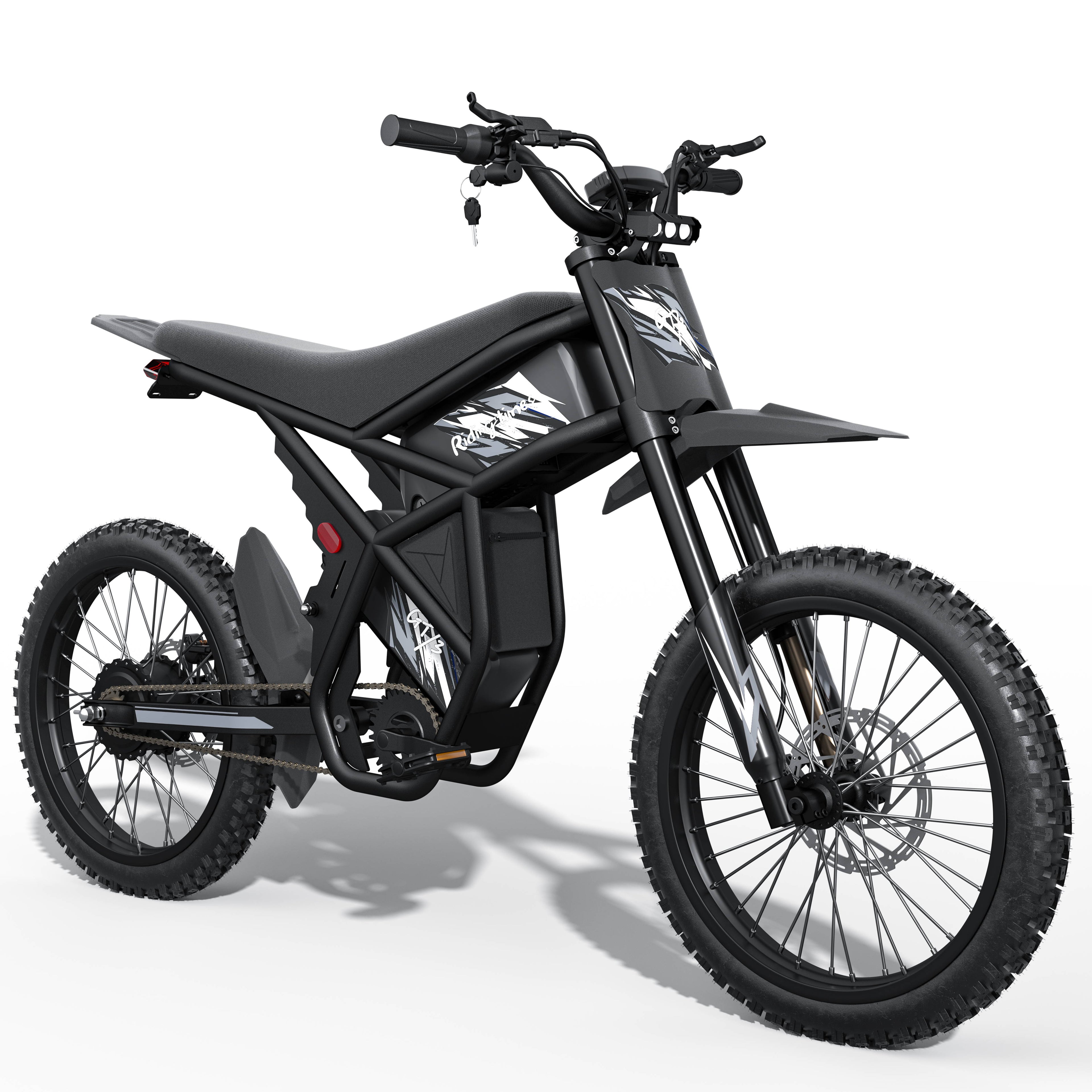 Riding Times GT73 moto électrique off-road 2000 W — vue avant