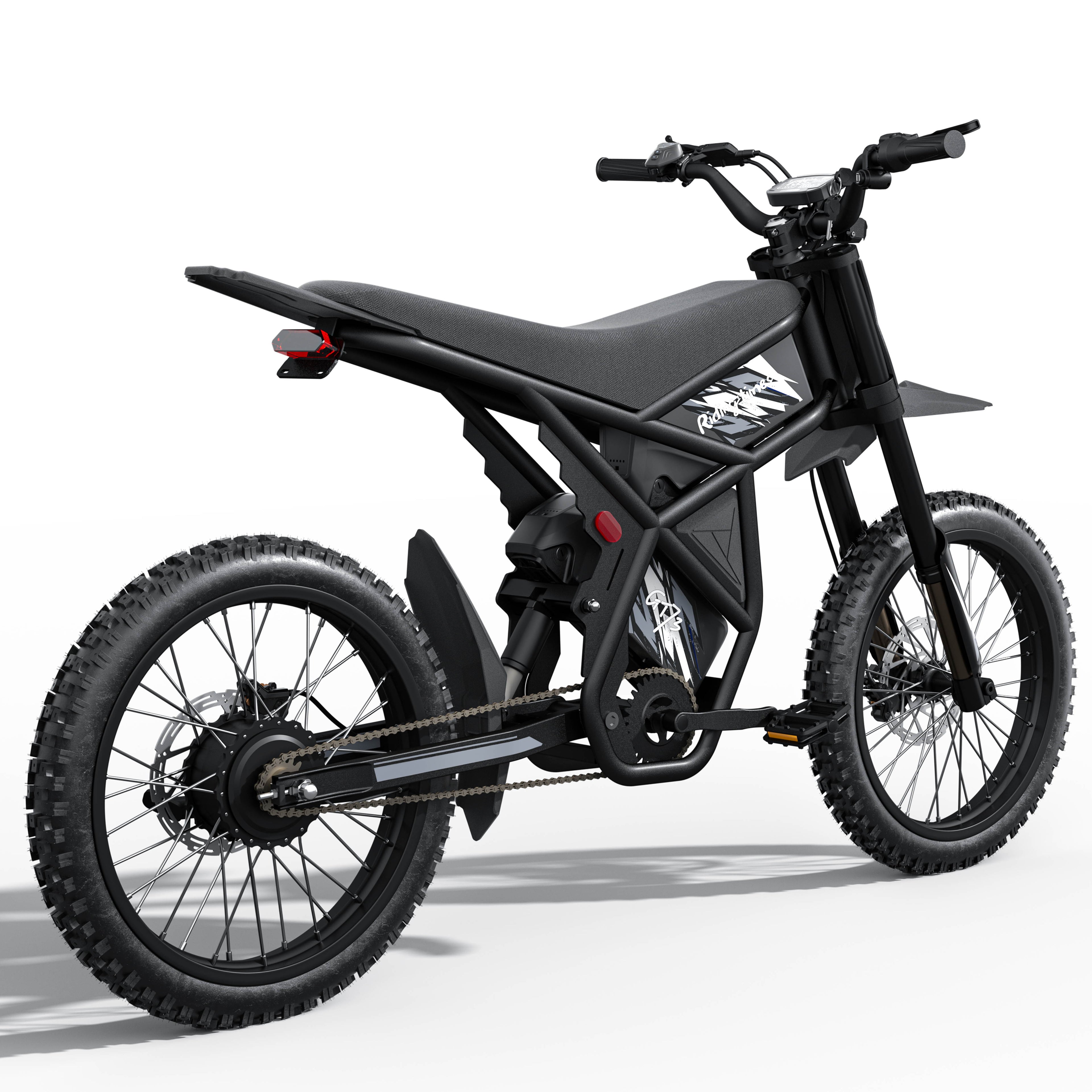 Riding Times GT73 moto électrique off-road 2000 W — vue arrière